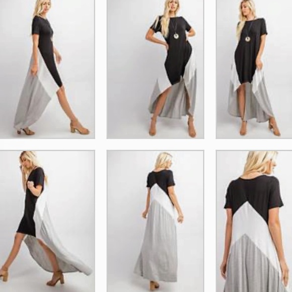 Rae Mode Dresses & Skirts - NWT RAE MODE HIGH LOW COLOR BLOCK DRESS